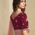 Peach embroidery and glitter cords fendi fabric saree with embroidered silk blouse fabric