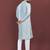 Designer embroidery flower work soft cotton kurta pyjama for men's