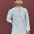 Designer embroidery flower work soft cotton kurta pyjama for men's