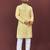 Designer embroidery flower work soft cotton kurta pyjama for men's