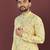 Designer embroidery flower work soft cotton kurta pyjama for men's