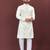 Designer embroidery flower work soft cotton kurta pyjama for men's