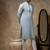 Blue embroidered cotton kurta pajama