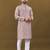 Silver jari with embroidery buti designer soft cotton kurta pyjama for men's