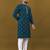 Silver jari with embroidery buti designer soft cotton kurta pyjama for men's