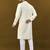 Silver jari with embroidery buti designer soft cotton kurta pyjama for men's