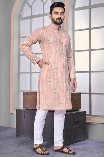 The classic choice for every occasion royal lilen kurta pyjama for men's