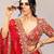 Satin Embroidery with Golden Sequin work Lehenga Choli with Dupatta - Bridal Lehenga Choli for Women