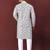 Traditional lucknowi concept embroidery work kurta pyjama for men's