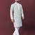 Traditional lucknowi concept embroidery work kurta pyjama for men's