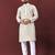 Traditional lucknowi concept embroidery work kurta pyjama for men's