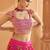Art Silk Golden Sequin Embroidery work Lehenga Choli with Dupatta SemiStitch