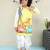 Yellow cotton woven dhoti kurta for boys