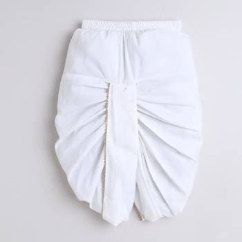 Lavender cotton woven dhoti kurta for boys 2