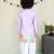 Lavender cotton woven dhoti kurta for boys