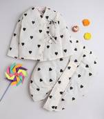 Black cotton woven dhoti kurta for boys