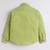 Green cotton woven shirt and pant set for boys