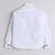 White cotton woven shirt and pant set for boys