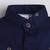Navy cotton woven shirt for boys