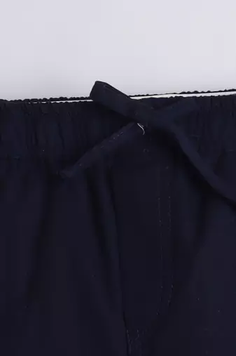 Navy cotton woven jogger for boys
