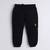 Black cotton woven jogger for boys