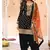 latest black silk patial suit with contrast dupatta for women