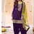 latest purple silk patial suit with contrast dupatta for women