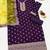 latest purple silk patial suit with contrast dupatta for women