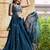 Georgette Plain Lehenga with Embroidery work Choli Dupatta Set SemiStitch