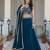 Trendmalls Georgette Plain Lehenga with Embroidery work Choli Dupatta Set SemiStitch