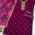 new wine vichitra silk based long suit for women summer wear