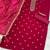 new pink vichitra silk based long suit for women summer wear