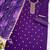 new purple vichitra silk based long suit for women summer wear