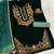green velvet patiala suit for women with ombre dupatta