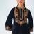 blue velvet patiala suit for women with ombre dupatta
