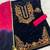 blue velvet patiala suit for women with ombre dupatta