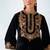 black velvet patiala suit for women with ombre dupatta
