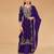 simple and sober purple vichitra silk suit for women