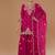 pink vichitra silk based designer palazzo suit for women