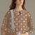 beige faux georgette long straight suit for women embroidered