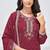 Red heavy vichita semi stitched suit with sequence emrboidery & mirror work