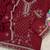 Red heavy vichita semi stitched suit with sequence emrboidery & mirror work