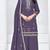 Lavender heavy vichita semi stitched suit with sequence emrboidery & mirror work