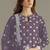lilac faux georgette long straight suit for women embroidered
