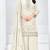 White heavy vichita semi stitched suit with sequence emrboidery & mirror work