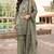 Mehendi heavy georgette semi stitched suit with embroidery work & latkan