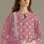 pink faux georgette long straight suit for women embroidered