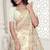 White color resham embroidery & stone work net party wear saree with blouse pieces