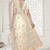 White color resham embroidery & stone work net party wear saree with blouse pieces