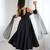 Black Colour Silk Chanderi Fabric Fully Flair Anarkali Kurti With Pant Dupatta Set